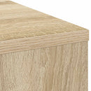 vidaXL Asztal fiókkal polcokkal Sonoma tölgy 100 x 40 x 75 cm Faanyag