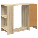 vidaXL Asztal fiókkal polcokkal Sonoma tölgy 100 x 40 x 75 cm Faanyag
