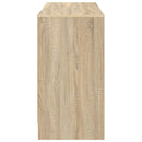 vidaXL Asztal fiókkal polcokkal Sonoma tölgy 100 x 40 x 75 cm Faanyag