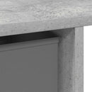 vidaXL Asztal fiókkal polcokkal Beton Szürke 100 x 40 x 75 cm Faanyag