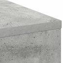 vidaXL Asztal fiókkal polcokkal Beton Szürke 100 x 40 x 75 cm Faanyag