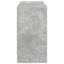 vidaXL Asztal fiókkal polcokkal Beton Szürke 100 x 40 x 75 cm Faanyag