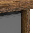 vidaXL Asztal fiókkal polcokkal Füstölt tölgy 100 x 40 x 75 cm Faanyag