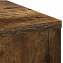 vidaXL Asztal fiókkal polcokkal Füstölt tölgy 100 x 40 x 75 cm Faanyag