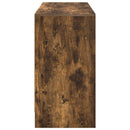 vidaXL Asztal fiókkal polcokkal Füstölt tölgy 100 x 40 x 75 cm Faanyag