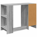 vidaXL Asztal fiókkal polcokkal Szürke Sonoma 100 x 40 x 75 cm Faanyag