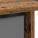 vidaXL Asztal fiókkal polcokkal Öreg fa 100 x 40 x 75 cm Faanyag