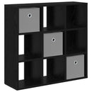vidaXL Széf fiókkal Fekete tölgy 73,5 x 24 x 69,5 cm