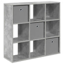 vidaXL Széf fiókkal Beton Szürke 88,5 x 29 x 84,5 cm