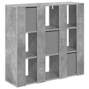 vidaXL Széf fiókkal Beton Szürke 88,5 x 29 x 84,5 cm