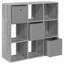 vidaXL Széf fiókkal Szürke Sonoma 88,5 x 29 x 84,5 cm