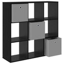 vidaXL Széf fiókkal Fekete tölgy 102 x 31 x 99,5 cm