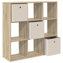 vidaXL Széf fiókkal Sonoma tölgy 102 x 31 x 99,5 cm