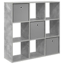 vidaXL Széf fiókkal Beton Szürke 102 x 31 x 99,5 cm