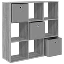 vidaXL Széf fiókkal Szürke Sonoma 102 x 31 x 99,5 cm