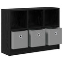 vidaXL Széf fiókkal Fekete tölgy 73,5 x 22,5 x 53,5 cm