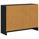 vidaXL Széf fiókkal Fekete tölgy 73,5 x 22,5 x 53,5 cm
