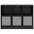 vidaXL Széf fiókkal Fekete tölgy 73,5 x 22,5 x 53,5 cm