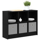vidaXL Széf fiókkal Fekete tölgy 73,5 x 22,5 x 53,5 cm