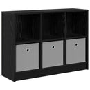 vidaXL Széf fiókkal Fekete tölgy 88,5 x 27,5 x 63,5 cm