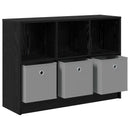 vidaXL Széf fiókkal Fekete tölgy 88,5 x 27,5 x 63,5 cm