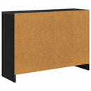 vidaXL Széf fiókkal Fekete tölgy 88,5 x 27,5 x 63,5 cm