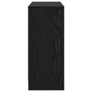 vidaXL Széf fiókkal Fekete tölgy 88,5 x 27,5 x 63,5 cm