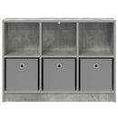 vidaXL Széf fiókkal Beton Szürke 88,5 x 27,5 x 63,5 cm