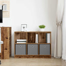 vidaXL Széf fiókkal Öreg fa 88,5 x 27,5 x 63,5 cm