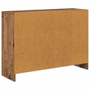 vidaXL Széf fiókkal Öreg fa 88,5 x 27,5 x 63,5 cm