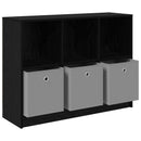 vidaXL Széf fiókkal Fekete tölgy 102 x 32 x 73,5 cm