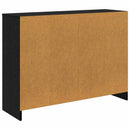 vidaXL Széf fiókkal Fekete tölgy 102 x 32 x 73,5 cm