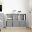 vidaXL Széf fiókkal Beton Szürke 102 x 32 x 73,5 cm