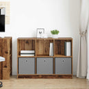 vidaXL Széf fiókkal Öreg fa 102 x 32 x 73,5 cm