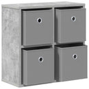 vidaXL Széf fiókkal Beton Szürke 49,5 x 22 x 47 cm