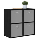 vidaXL Széf fiókkal Fekete tölgy 68,5 x 32 x 67 cm