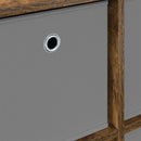 vidaXL Széf fiókkal Füstölt tölgy 68,5 x 32 x 67 cm
