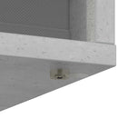 vidaXL Széf fiókkal Beton Szürke 25,5 x 22 x 69,5 cm