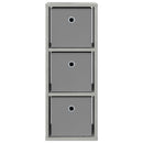 vidaXL Széf fiókkal Beton Szürke 25,5 x 22 x 69,5 cm