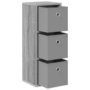 vidaXL Széf fiókkal Szürke Sonoma 25,5 x 22 x 69,5 cm