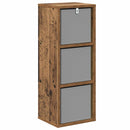 vidaXL Széf fiókkal Öreg fa 25,5 x 22 x 69,5 cm