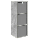 vidaXL Széf fiókkal Beton Szürke 30,5 x 27 x 84,5 cm