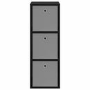 vidaXL Széf fiókkal Fekete tölgy 35 x 32 x 99,5 cm