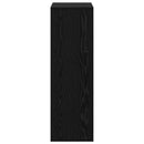 vidaXL Széf fiókkal Fekete tölgy 35 x 32 x 99,5 cm