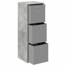 vidaXL Széf fiókkal Beton Szürke 35 x 32 x 99,5 cm