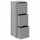 vidaXL Széf fiókkal Szürke Sonoma 35 x 32 x 99,5 cm