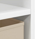 vidaXL Éjjeli asztal fiókkal Fehér 25,5 x 22 x 49,5 cm Faanyag