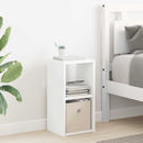 vidaXL Éjjeli asztal fiókkal 2 pcs Fehér 25,5 x 22 x 49,5 cm Faanyag