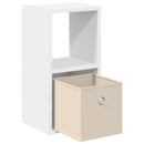 vidaXL Éjjeli asztal fiókkal 2 pcs Fehér 25,5 x 22 x 49,5 cm Faanyag