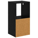vidaXL Éjjeli asztal fiókkal Fekete tölgy 25,5 x 22 x 49,5 cm Faanyag